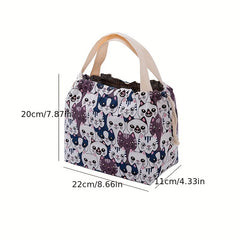 Japanese Bento Bag Ice Pack Outdoor Picnic Lunch Box Bag Waterproof Insulated