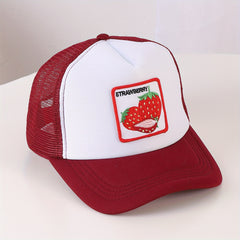 Fruit Patch Trucker Hat Sunshade Baseball Cap for Women