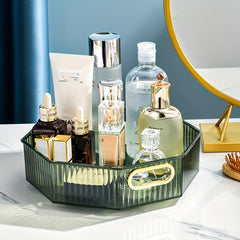 Spinning Spice Rack Organizer Counter Shelf Decorative Tray Skincare Organizer