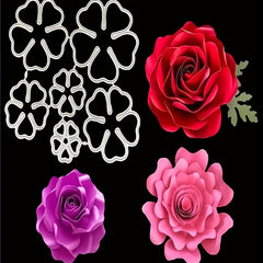 1pc Flower Die Cuts Rose Cutting Die Stencil For Crafts