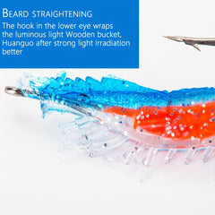 16pcs 3g Soft Shrimp Fishing Lures Sharp Hooks Bionic Fishing Lures