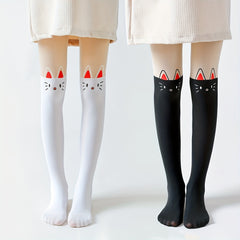 2 Pairs Girls Cat Breathable Soft Tights Leggings Spring Summer Kids Teen