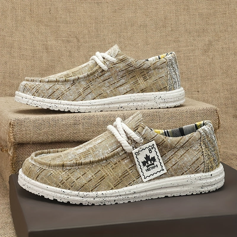 Men's Lightweight Breathable Canvas Shoes For Jogging