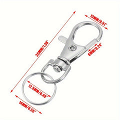20pcs Keychain Keyring for Outdoor Camping Fishing