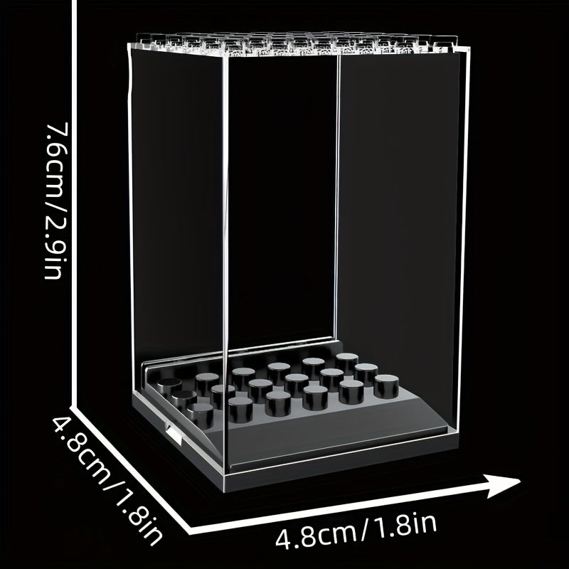 3pcs Transparent Micro Dust Cover Display Box for Building Blocks Figures