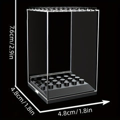 3pcs Transparent Micro Dust Cover Display Box for Building Blocks Figures
