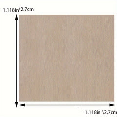 200pcs 2.54cm Wood Pieces Blank Squares Round Corner for DIY