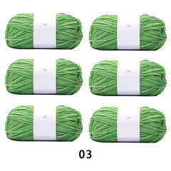 6pcs 50g Space Dyed Acrylic Yarn - Socks Yarn Hook Doll Scarf Hand Knitting Yarn