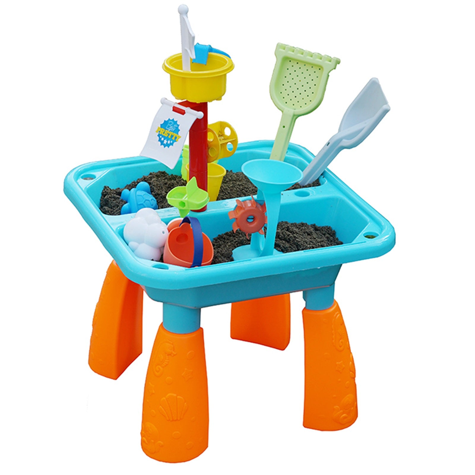 Sand Pit and Water Table Garden Kids Toy Activity Playset