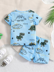 Baby Boy's Dinosaur T-shirt & Shorts Set - Child's Sweatshirt