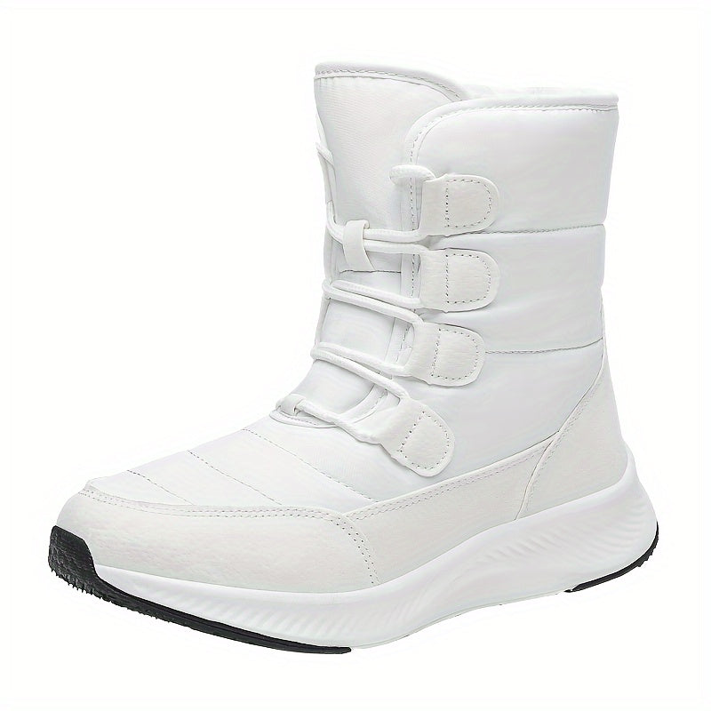 Plush Lined Waterproof Snow Boots for Fall Winter