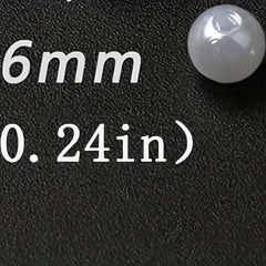 2000pcs Gorgeous & Beige Pearl Beads 6 8 10 12mm DIY Bracelet Necklace Hairpin
