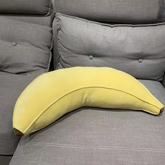 Simulated Banana Plush Pillow Soft Polyester Long Cushion for Dorms & Bedrooms
