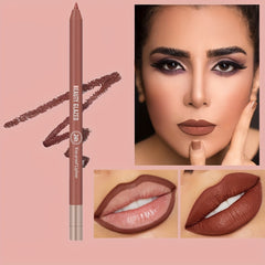 Waterproof Brown Lip Liner Long Lasting High Pigment Smooth Texture