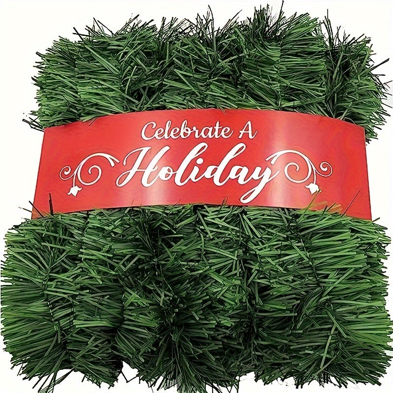 1pc Christmas Wreath Green Decor Outdoor/Indoor Use