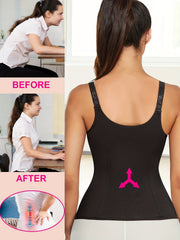 Zipper Shaping Cami Tops Waist Trainer Tummy Control Slimmer