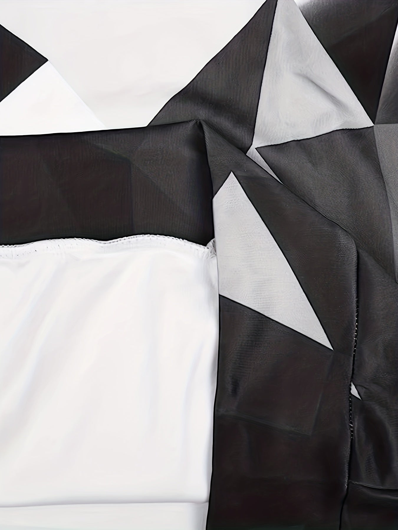Geometry Print Hoodies For Men Drawstring Hooded Pullover