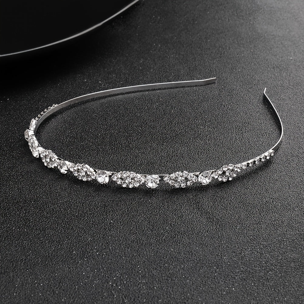 Rhinestone Crown Headband Party Decor Princess Tiara Wedding Birthday