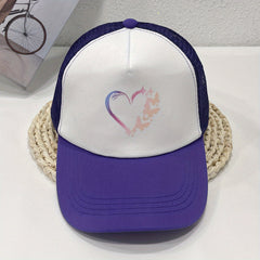 Butterfly Love Trucker Hat Baseball Cap Mesh Sun Hat For Women