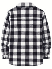 Men's Plaid Button Up Flannel Shirt