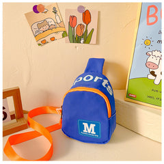 Kids Contrast Chest Bag Boys Messenger Bag Mini Shoulder Bag