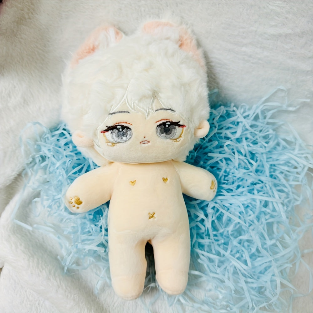 Anime Doll with Glasses & Headband Soft Polyester Material