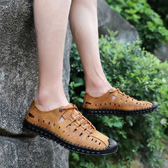 Men's Casual Breathable Lace-up Walking Shoes