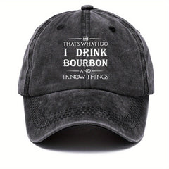 Funny Print Baseball Cap Distressed Vintage Style