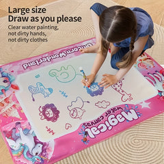 Kids' Water Drawing Canvas with Cartoon Designs