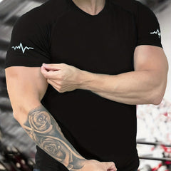 Men's Quick Dry Stretch Crew Neck Tee Shirt