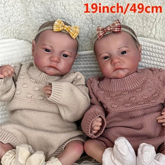 19 Inch Hand Painted Cloth Body Doll Halloween Thanksgiving Christmas Gift