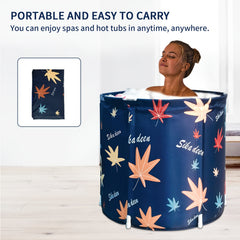 Portable Freestanding Bathtub for Adults Hot and Cold Water Ice Bath Tub