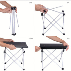 Foldable Camping Table Lightweight & Portable Four Legged