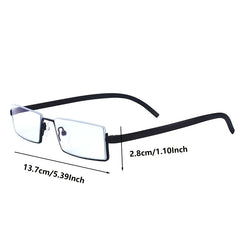 Half Frame Reading Glasses with Pen Holder Box