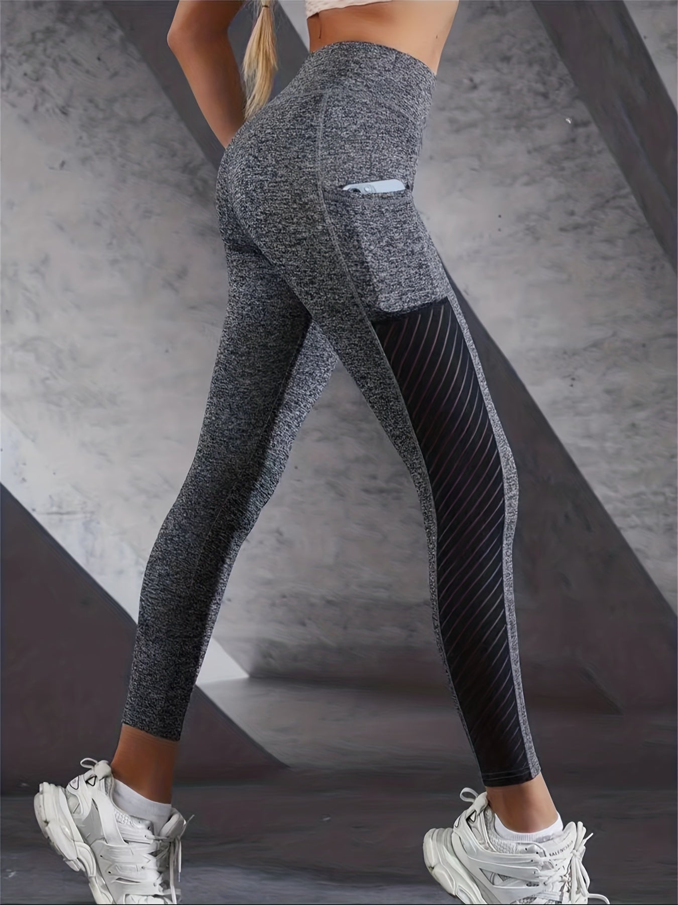 Hip Lifting Yoga Leggings With Pocket Workout Tight Pants