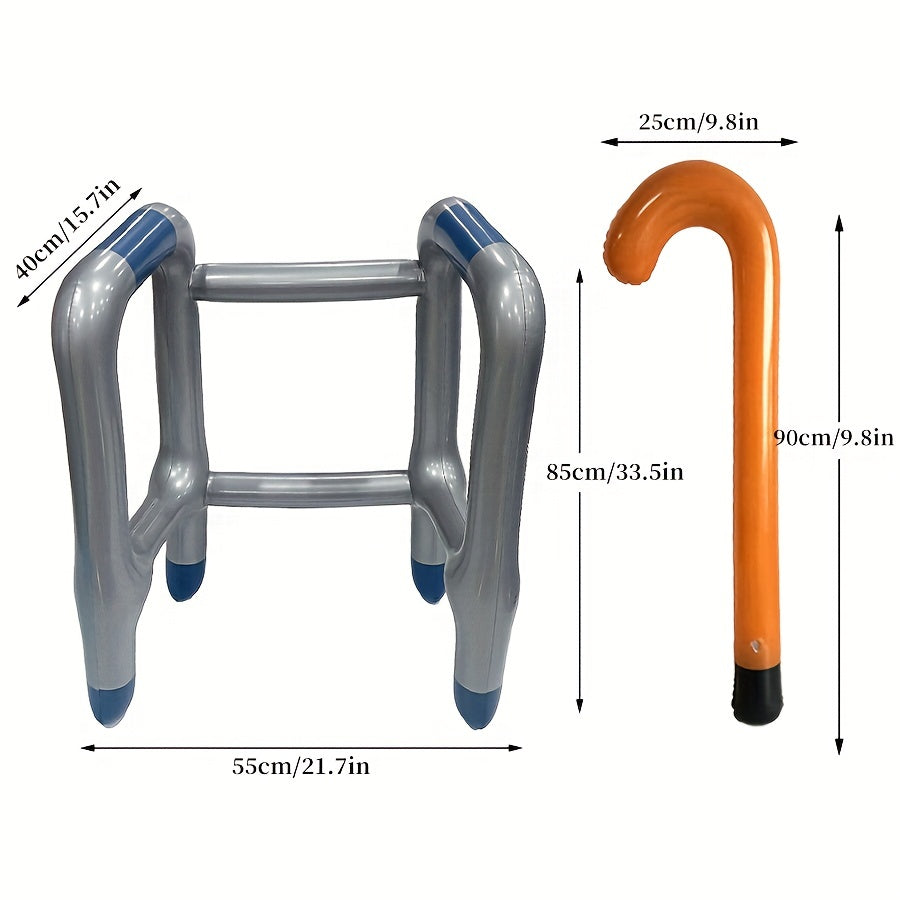 Inflatable School Walking Aid Halloween Retirement Prop