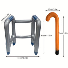 Inflatable School Walking Aid Halloween Retirement Prop