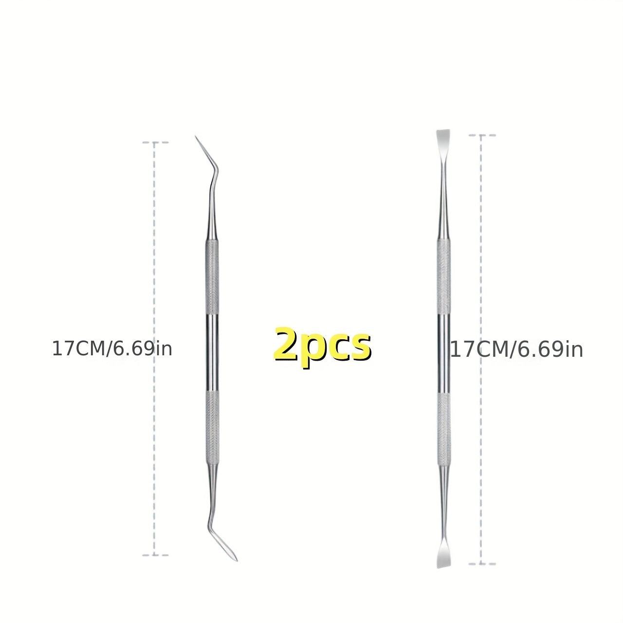 2pc Pets Teeth Cleaning Tools Double Sided Dogs Cats Tartar Remover Dental Stone