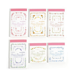 Rejuvenate Series Sticky Notes Flowers 30 Sheets Pack