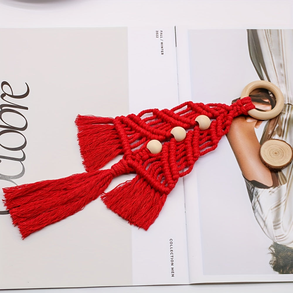 3pcs Christmas Tree Knit DIY Kit Home Decor Craft Rope Woven