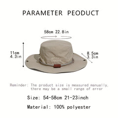 Men's Wide Brim Sun Hat for Fishing and Hiking