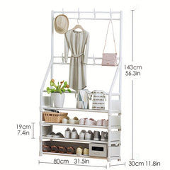 8-Hook Shoe Rack for Living Room Bathroom Hallway
