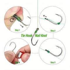 Fly Fishing Knot Tying Tool with Retractors - Hooks Lures Flies