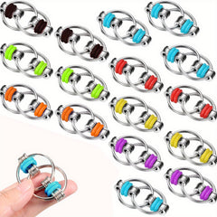 Adult Venting Bicycle Chain Toy Stress Relief Metal Keychain