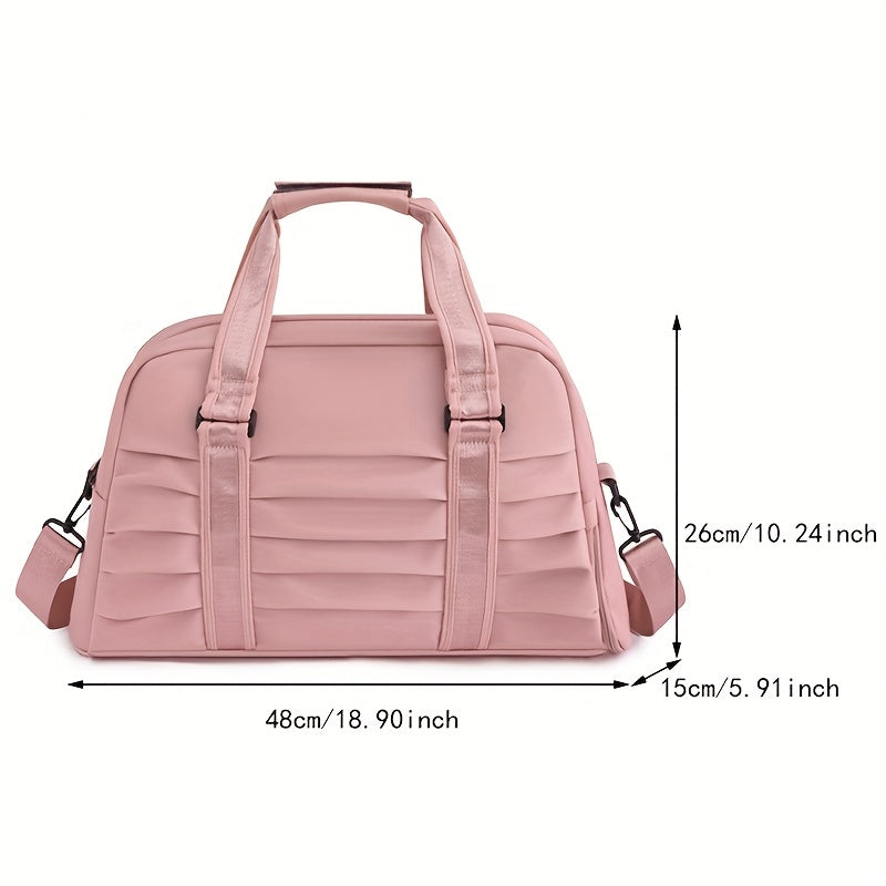 Women's Portable Luggage Bag Wet Dry Separation Fitness Bag Yoga Swimming