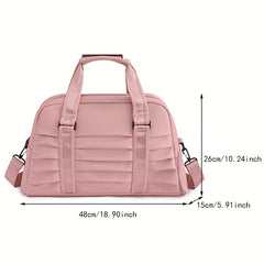 Women's Portable Luggage Bag Wet Dry Separation Fitness Bag Yoga Swimming