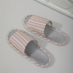 Men's Cozy Open Toe Slippers Anti-Skid Indoor Shoes