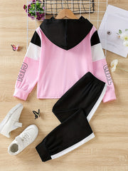 Girls Butterfly Hoodie & Pants Set Casual Outfits Kids Clothing