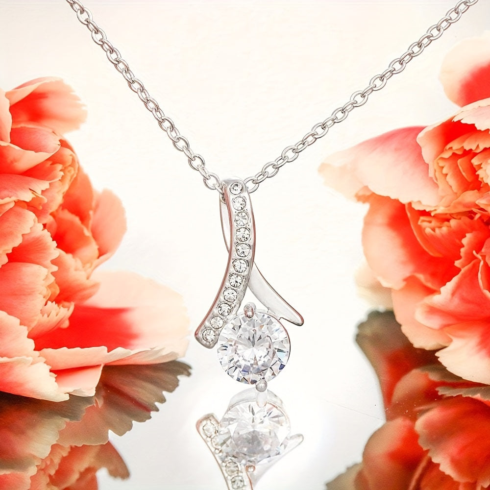 Granddaughter's Gift Necklace Stainless Steel Chain Christmas Present