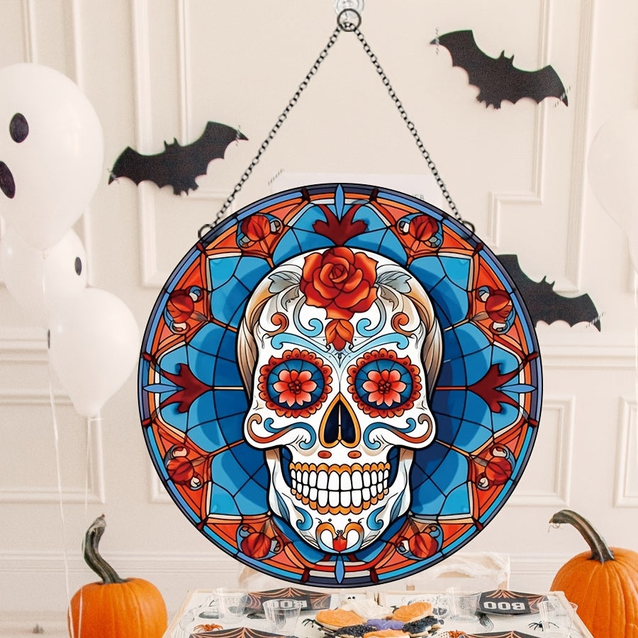 Halloween Mexican Skull Acrylic Decoration